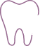 Tooth with magnifying glass icon